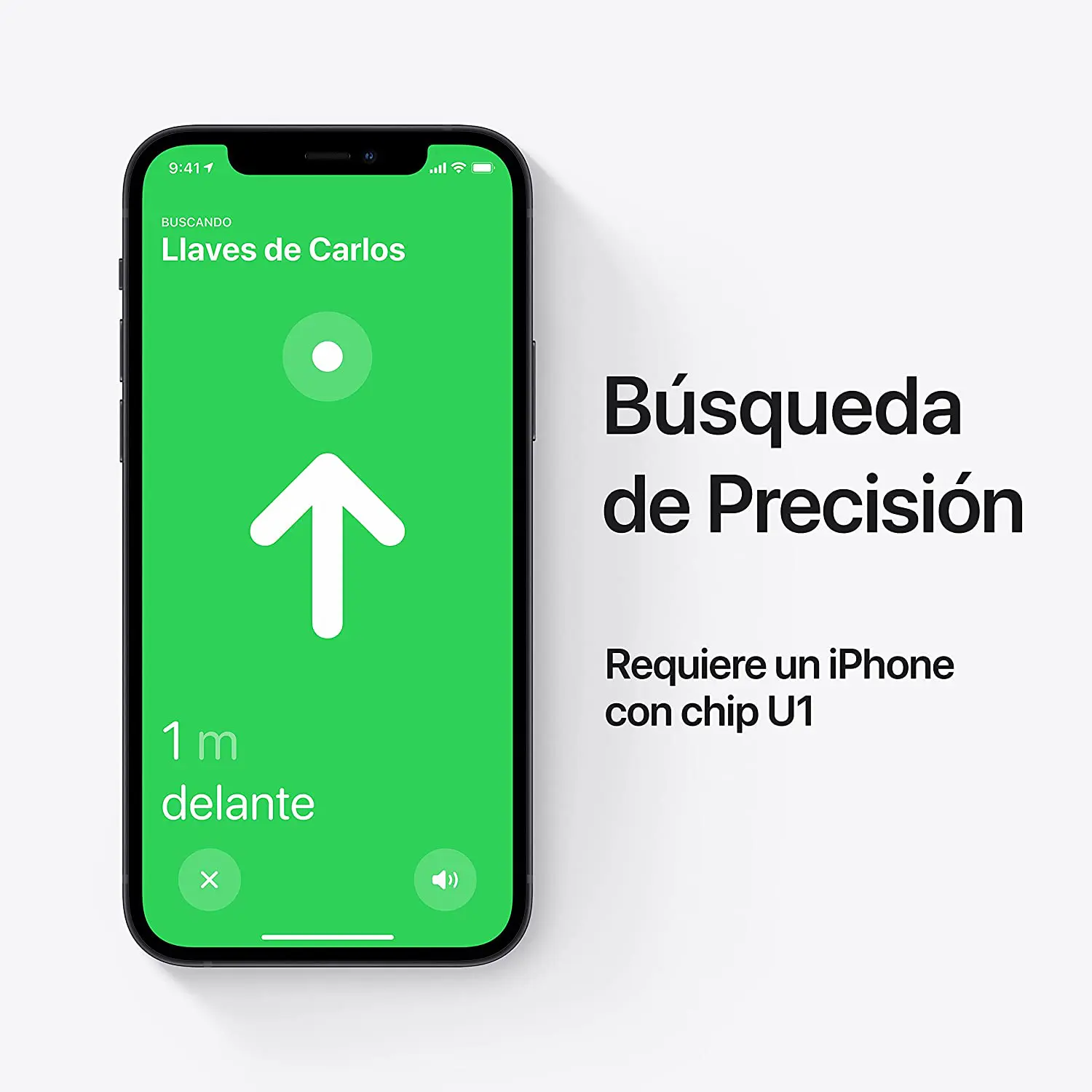 Apple AirTag de precisión en app buscar